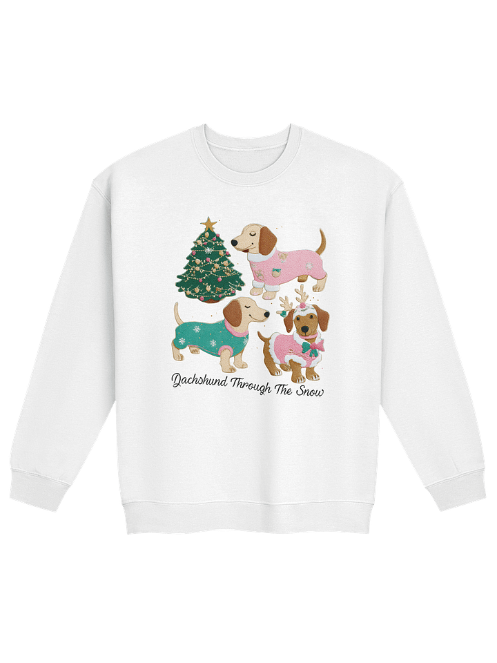 Christmas Dachshund Sweater Dogs Sweatshirt – Cozy Holiday Dog Lover Crewneck product image (33)