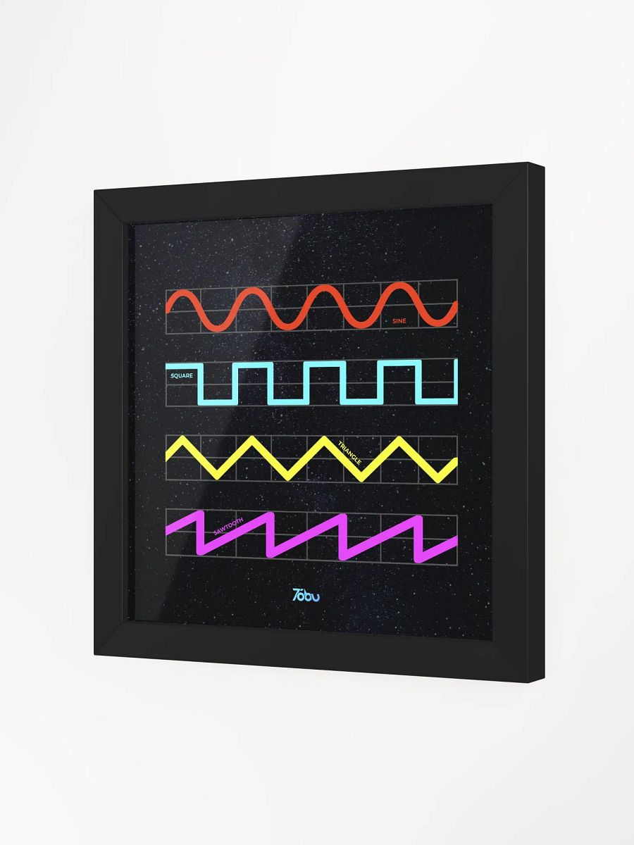 Tobu Oscillator Waveforms Galaxy Framed Poster product image (3)