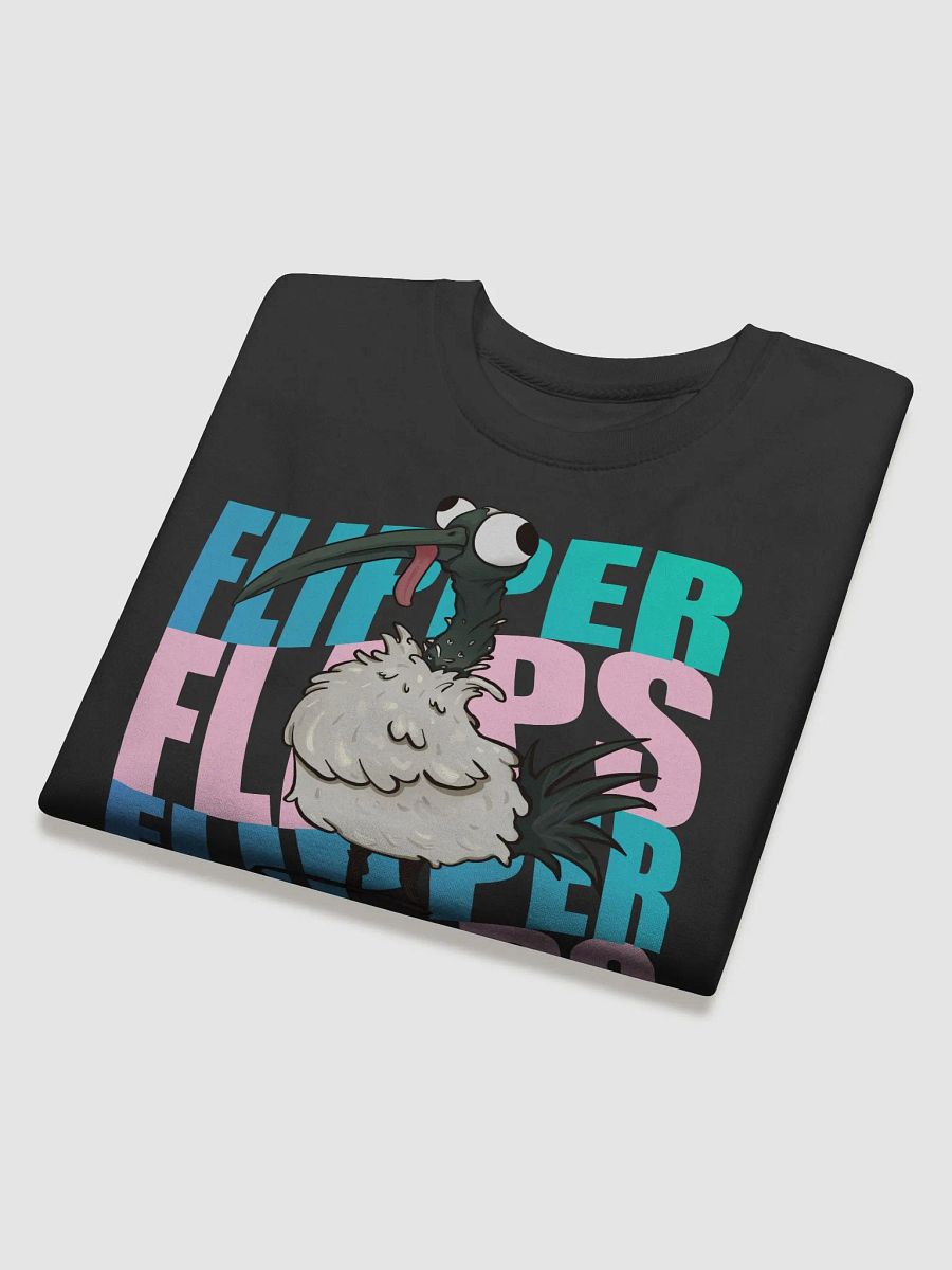 FlipperFlaps Sweatshirt with Bin Chicken (Teal & Pink) product image (16)