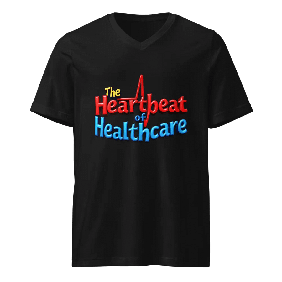 Healthcare Heartbeat V-Neck Tee product image (1)