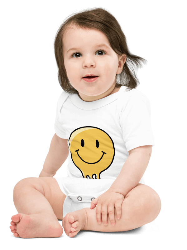 Melting Smiley Baby Onesie product image (1)