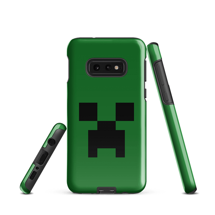 Creeper Samsung Phone Case - Minecraft Tough Phone Case for Samsung Galaxy S25 Ultra, S25, S24 Ultra product image (2)