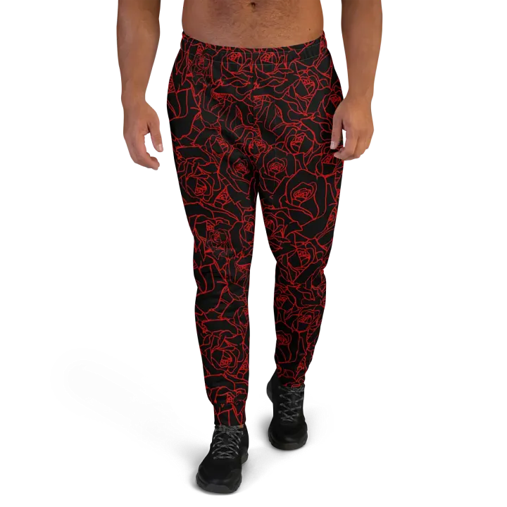 Loads of Roses · black-red joggers product image (1)