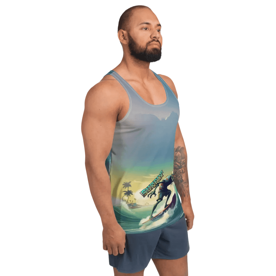 Surfin' Dead All-Over Tank Top product image (3)