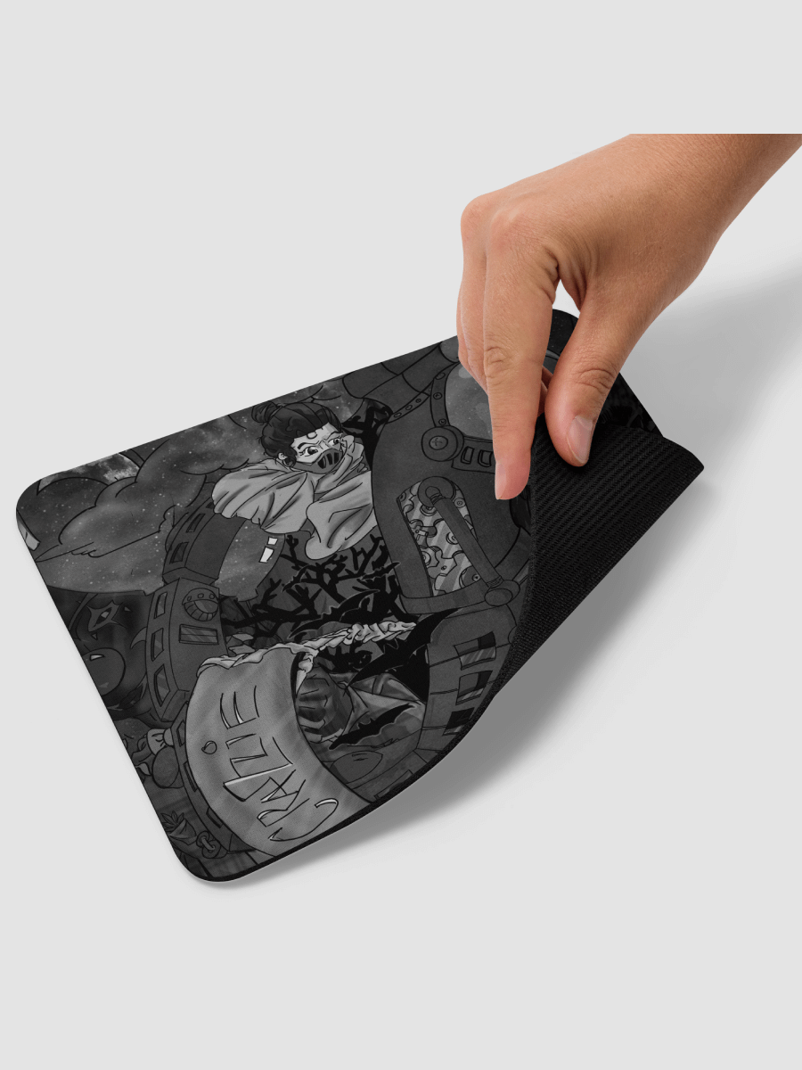 Crazzie Train Mouse Pad (B&W) product image (3)