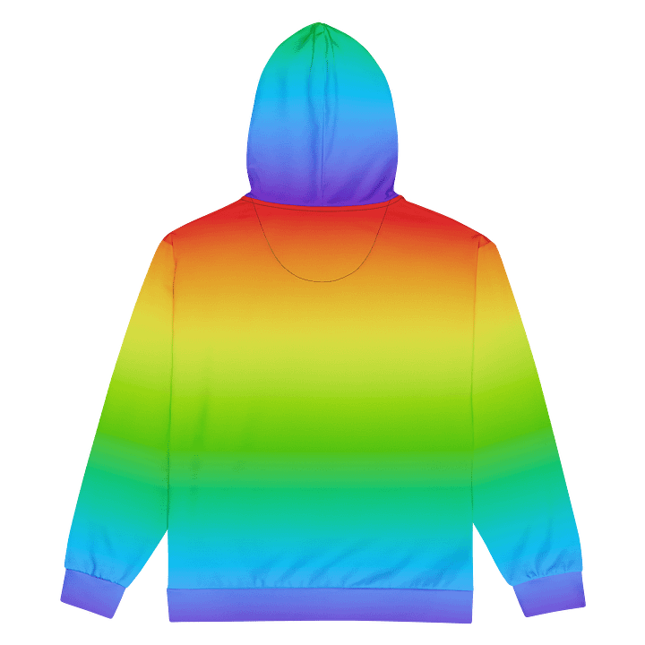 Rainbow All-Over Print Recycled Unisex Zip Hoodie product image (2)