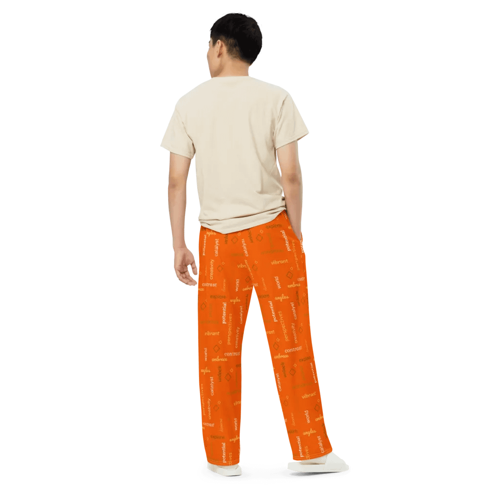 different perspectives orange PANTS product image (8)