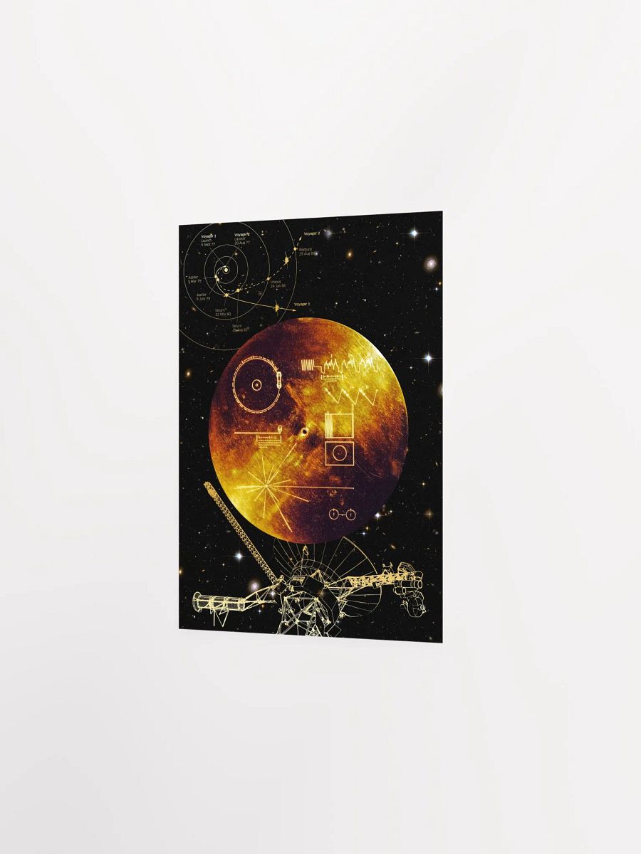 NASA Voyager 1 Golden Record — space poster, science print product image (7)