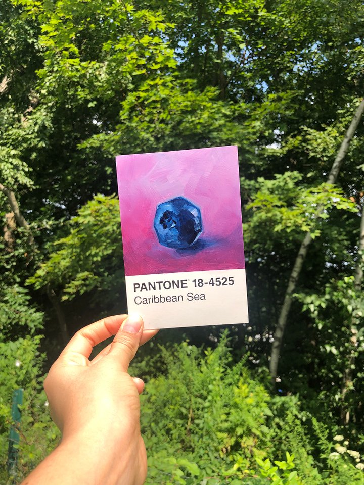 PANTONE Challenge • Fruits Set, Blueberry • Oil Painting product image (2)