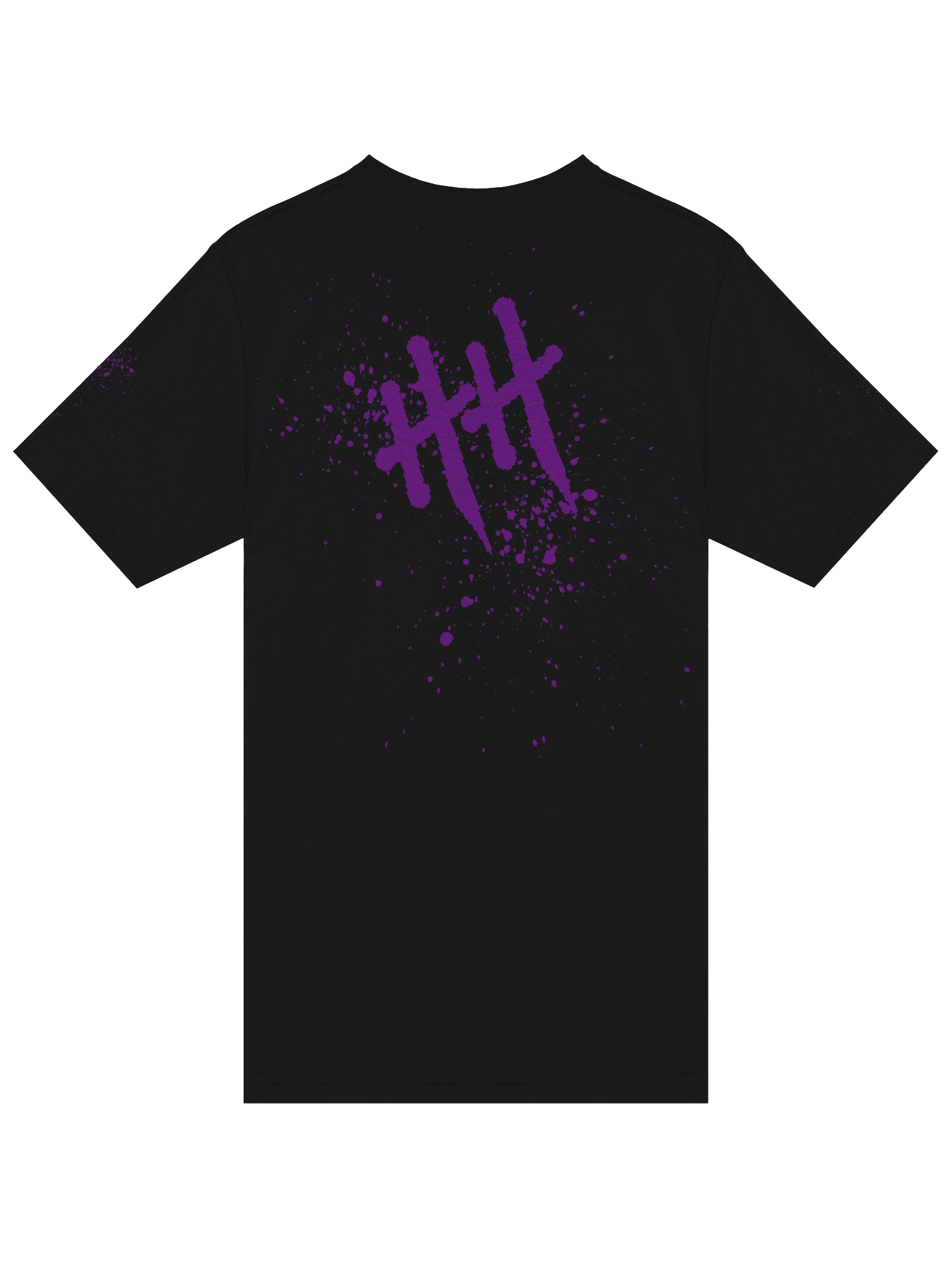 HOOPER HOWSE BLACK TEE - PURP SPLATTER product image (4)