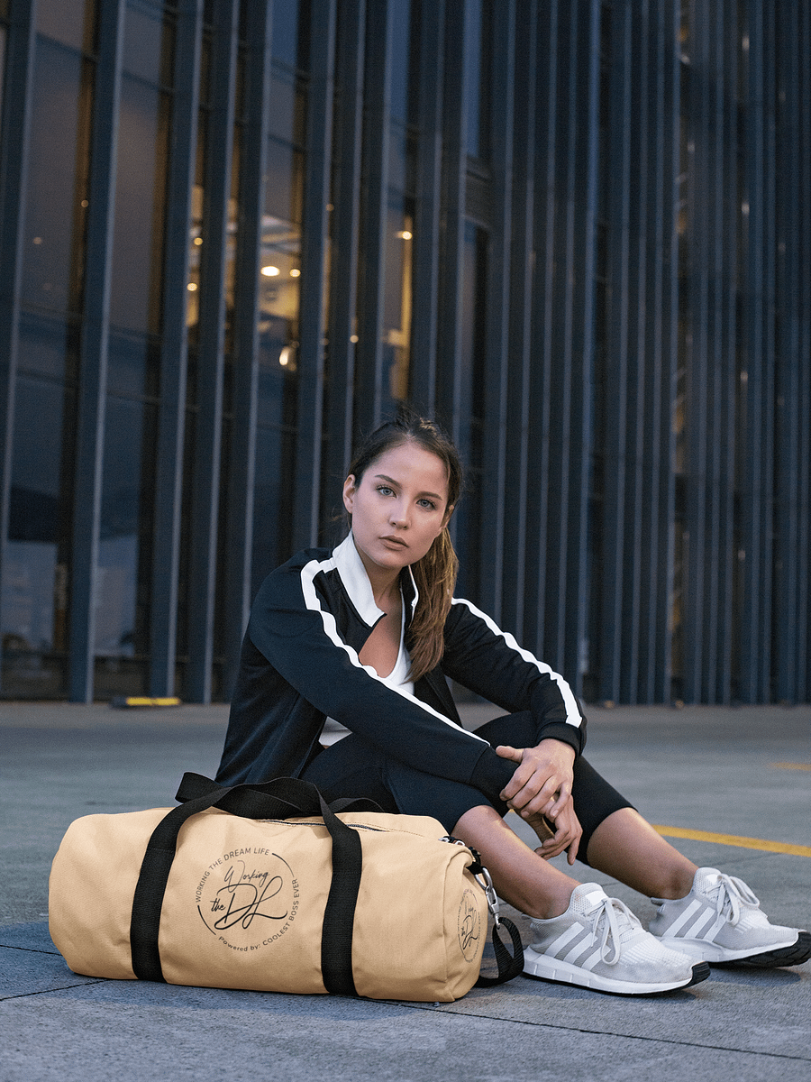 Cream All-Over Print Duffle Bag – Working The Dream Life | Premium Travel & Work Lifestyle Statement product image (3)