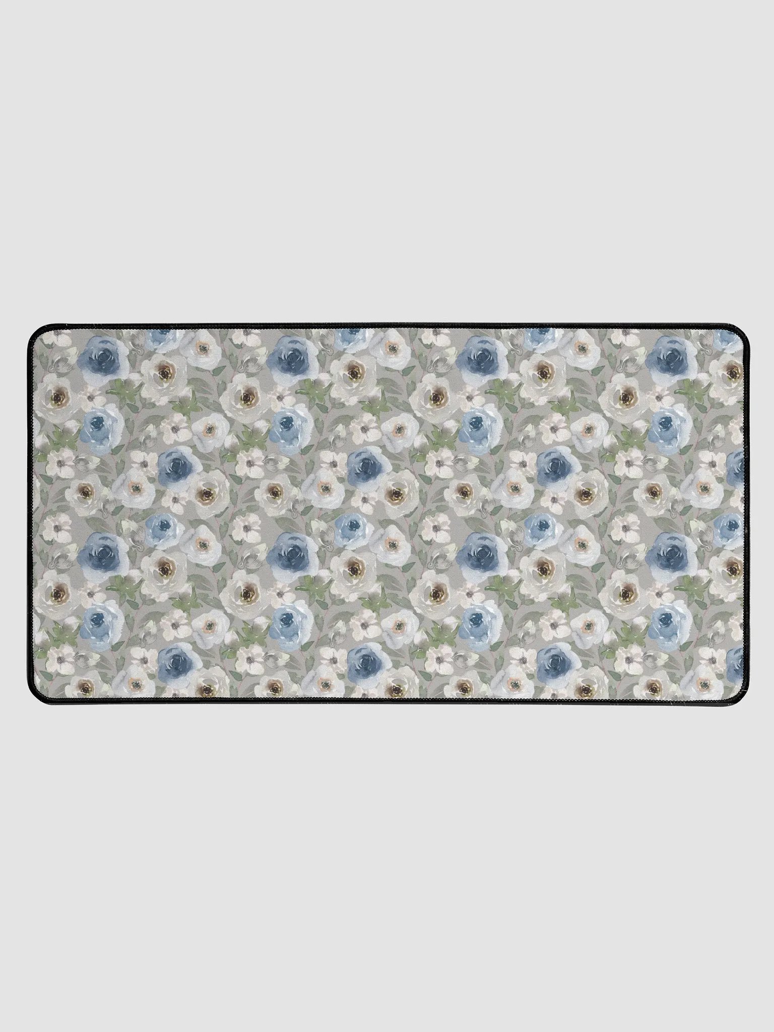 Grey Roses Desk Mat product image (1)