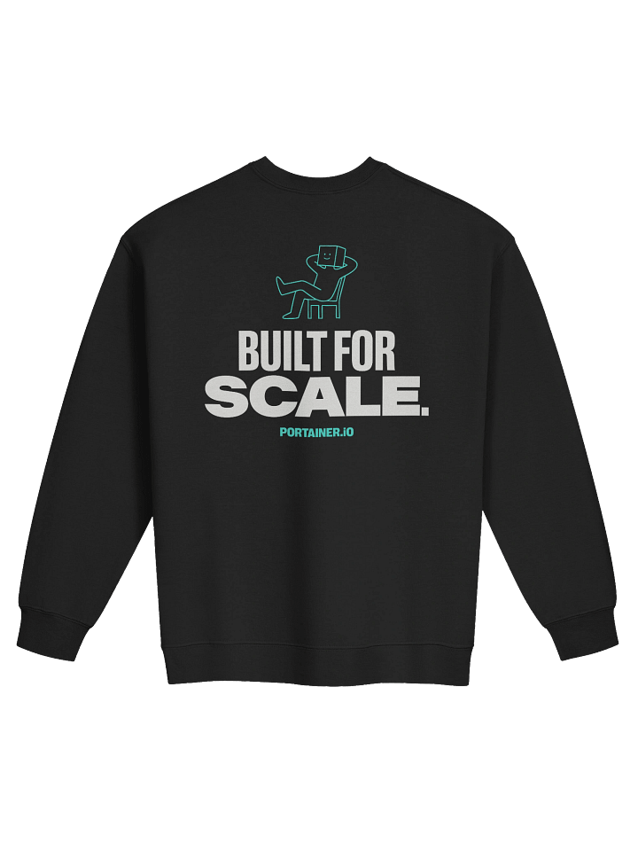 Portainer Sweatshirt - Built for Scale product image (2)