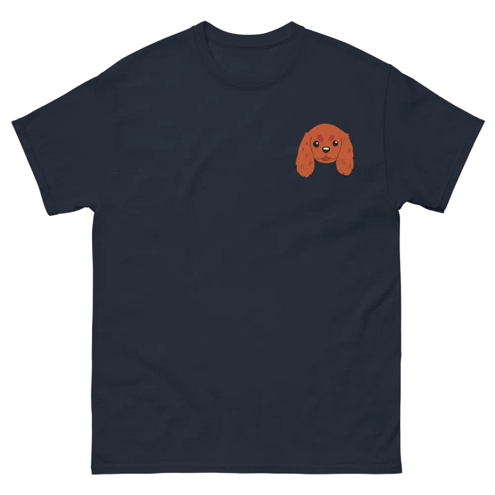 Happy Cavalier King Charles Spaniel Pup Embroidered Tee product image (1)