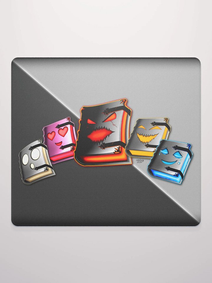 Emotionally Booked Characters Gaming Mouse Pad - 18″×16″, 36″×18″ product image (2)