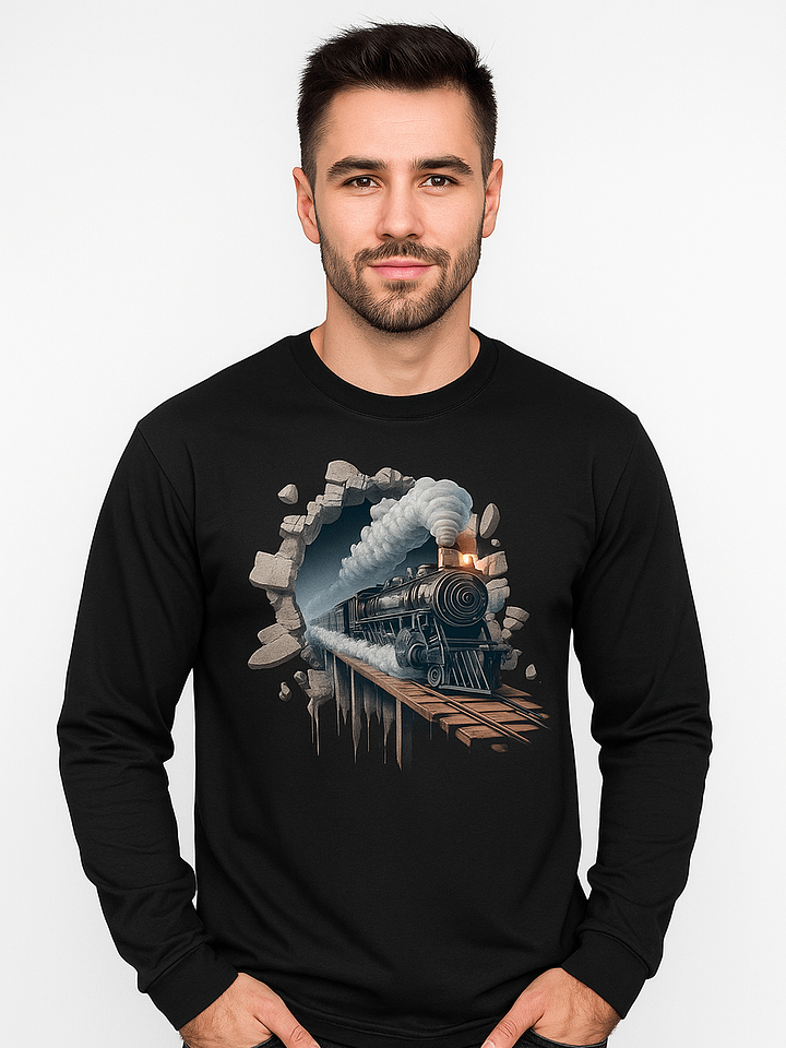 Steam Engine Breakthrough Long Sleeve T-Shirt product image (1)