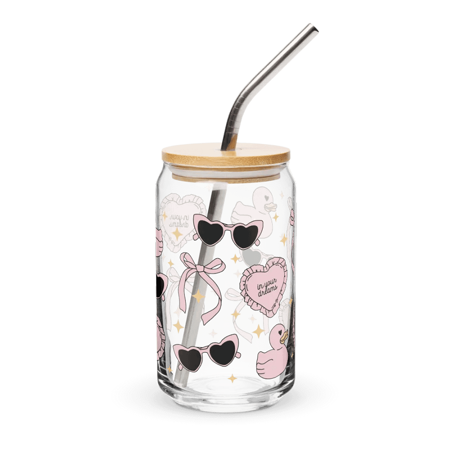 Coquette Girly Stuff Can-Shaped Glass (16oz) product image (1)