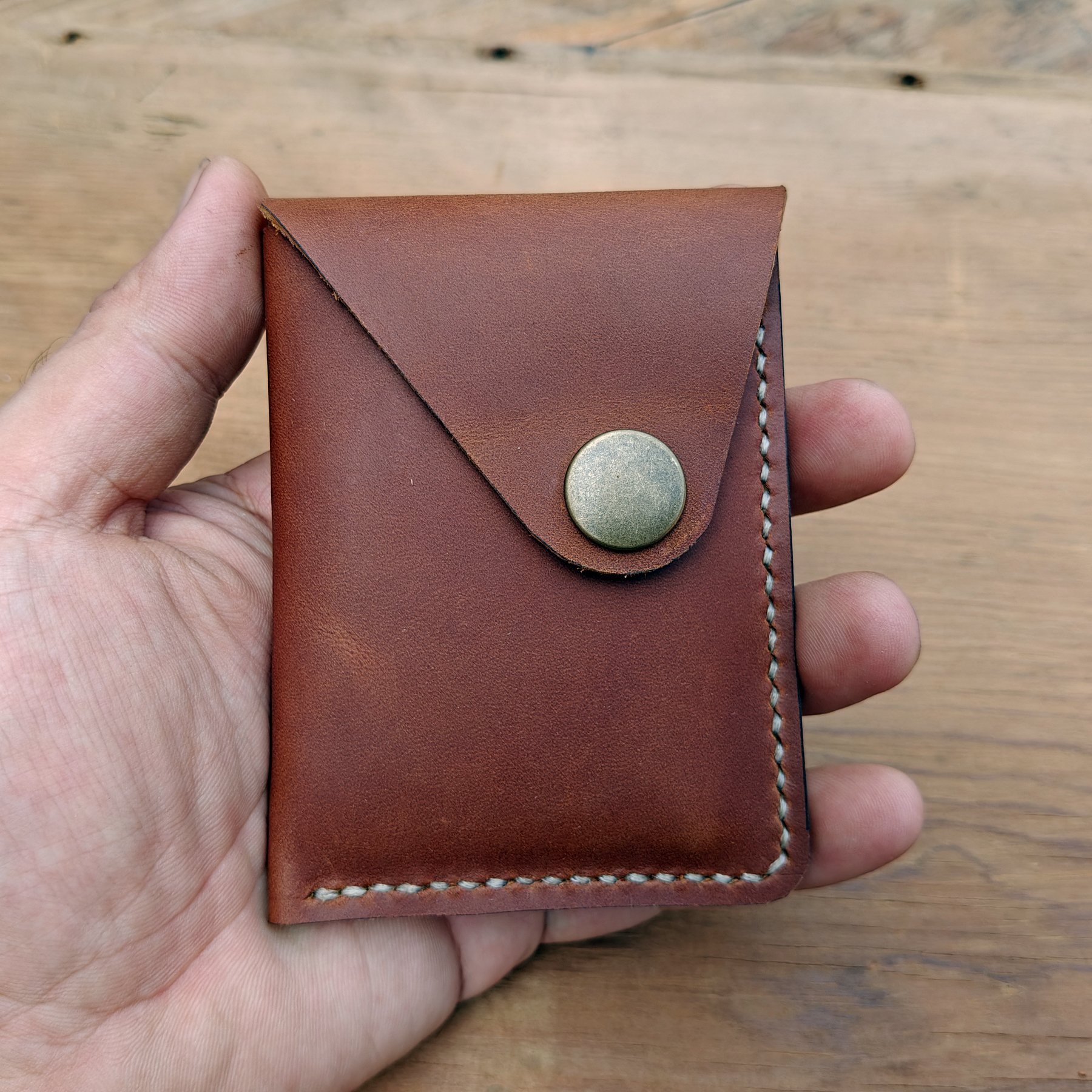 MEEBOY Handmade Slim Leather Business Card Holder, Minimalist Credit Card Wallet for Men and Women product image (7)