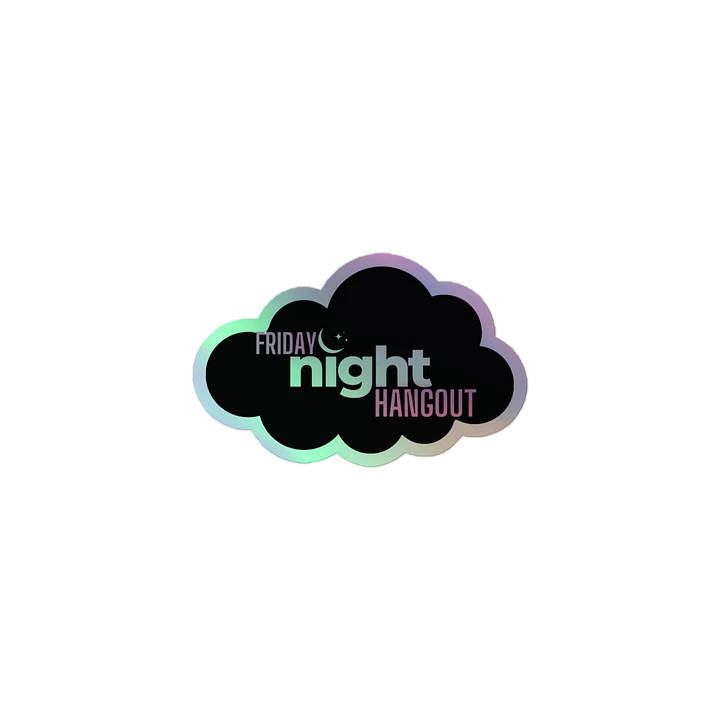 Friday Night Hangout Logo Holo Sticker product image (1)