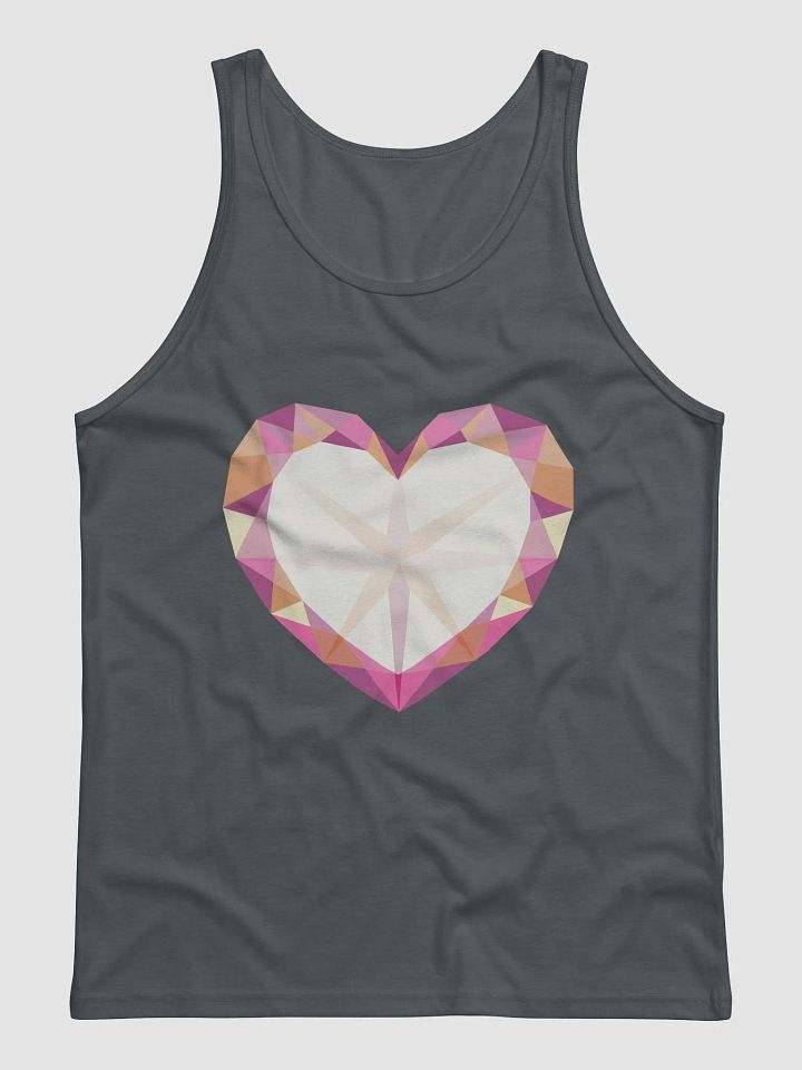 Crystal Heart Lesbian Pride Tank Top product image (1)