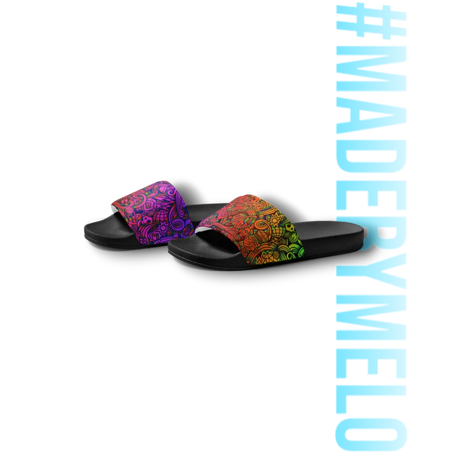 Rainbow Space Scribble - Men's Slides | #MADEBYMELO product image (6)
