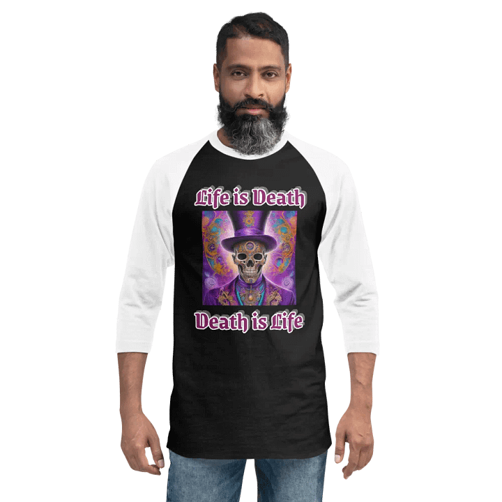 Ethereal Skull Splendor Raglan Tee product image (6)