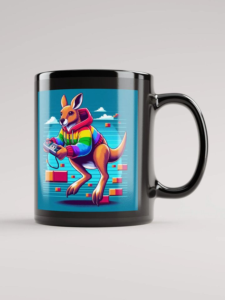 Retro Roo Black Mug product image (1)