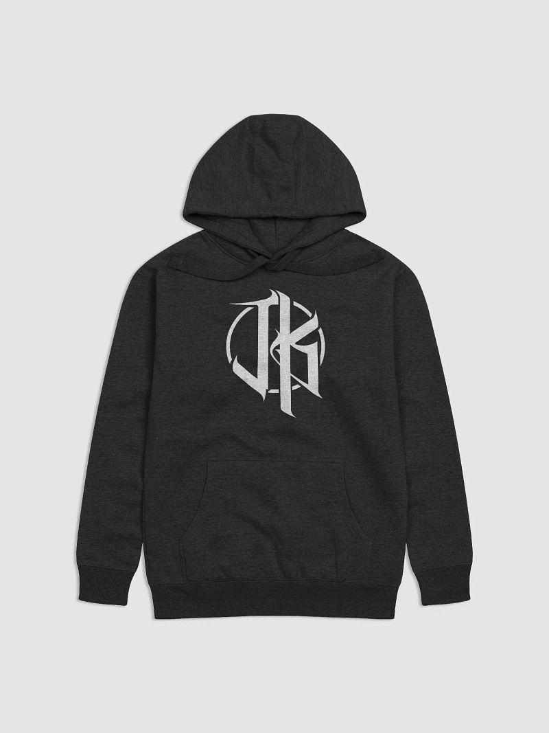 JK Logo Hoodie (White on Black)