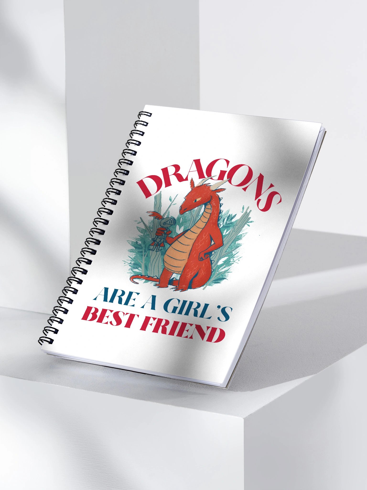Dragons Are A Girl's Best Friend Dragon Girl Woman Friendship Notebook product image (3)