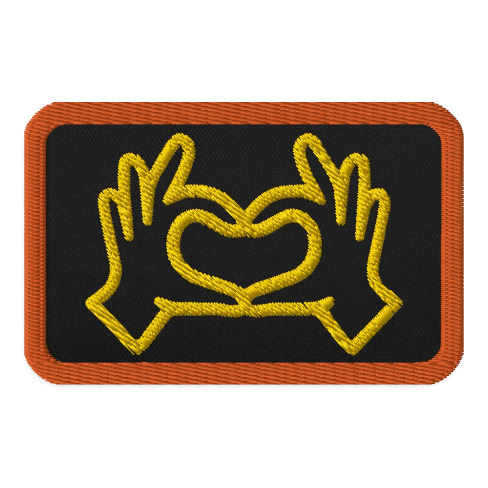 Love Gesture Embroidered Patch product image (1)