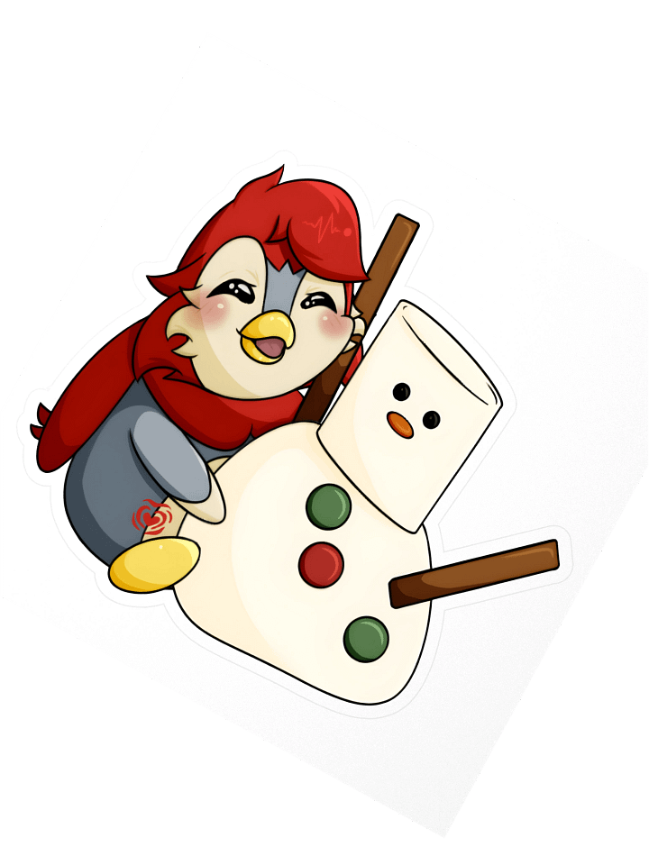 Ruby Snowman Sticker product image (2)