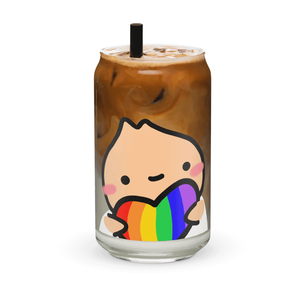 Dumpling Pride Heart | Can-Shaped Glass product image (8)