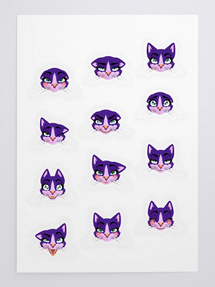 PurdieCat Facial Expression Sticker Sheet product image (3)