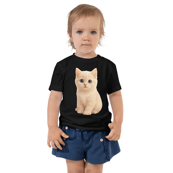 Cute Cat Shirt Black product image (1)