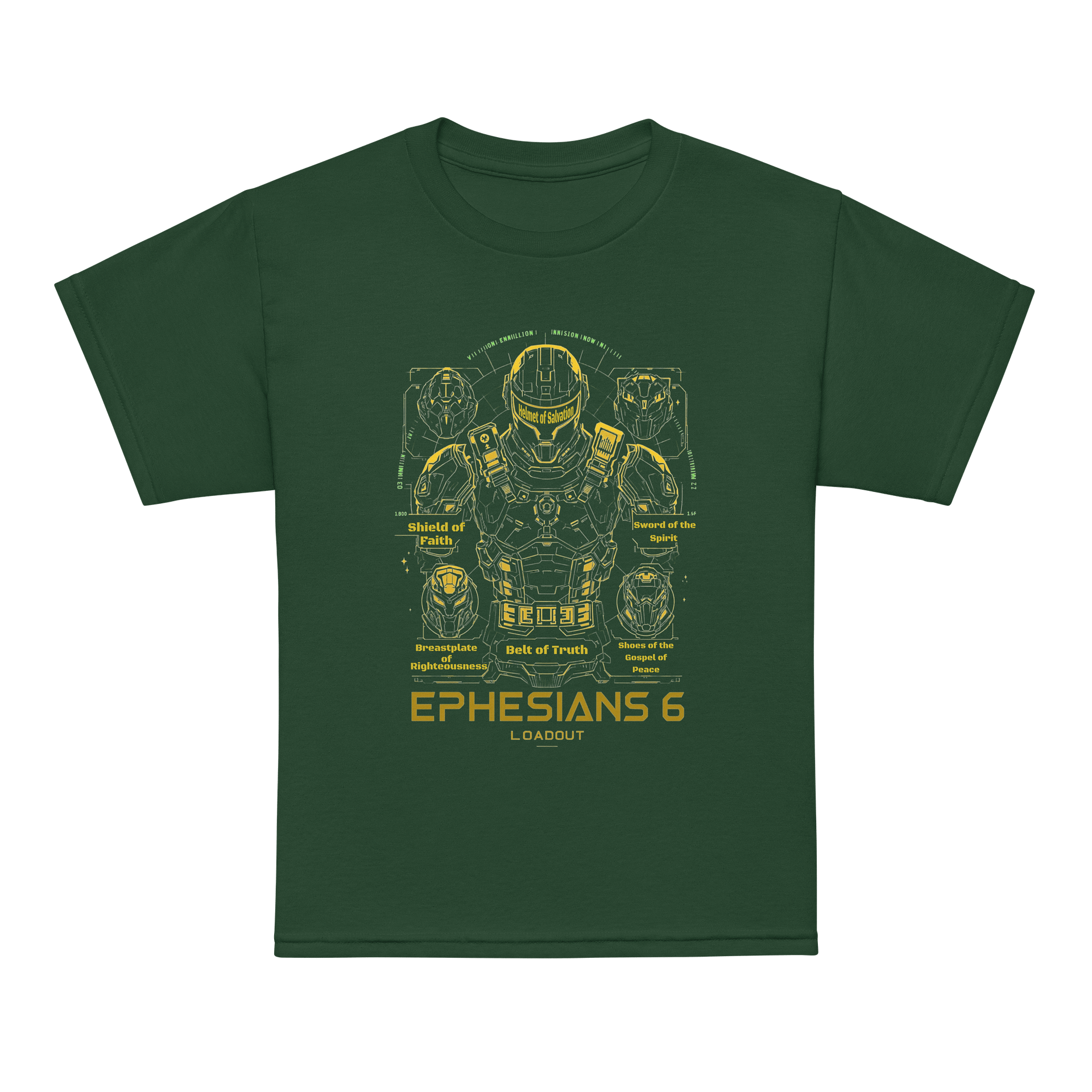 YHWH Kids Tee - "Ephesians 6 Loadout" product image (5)