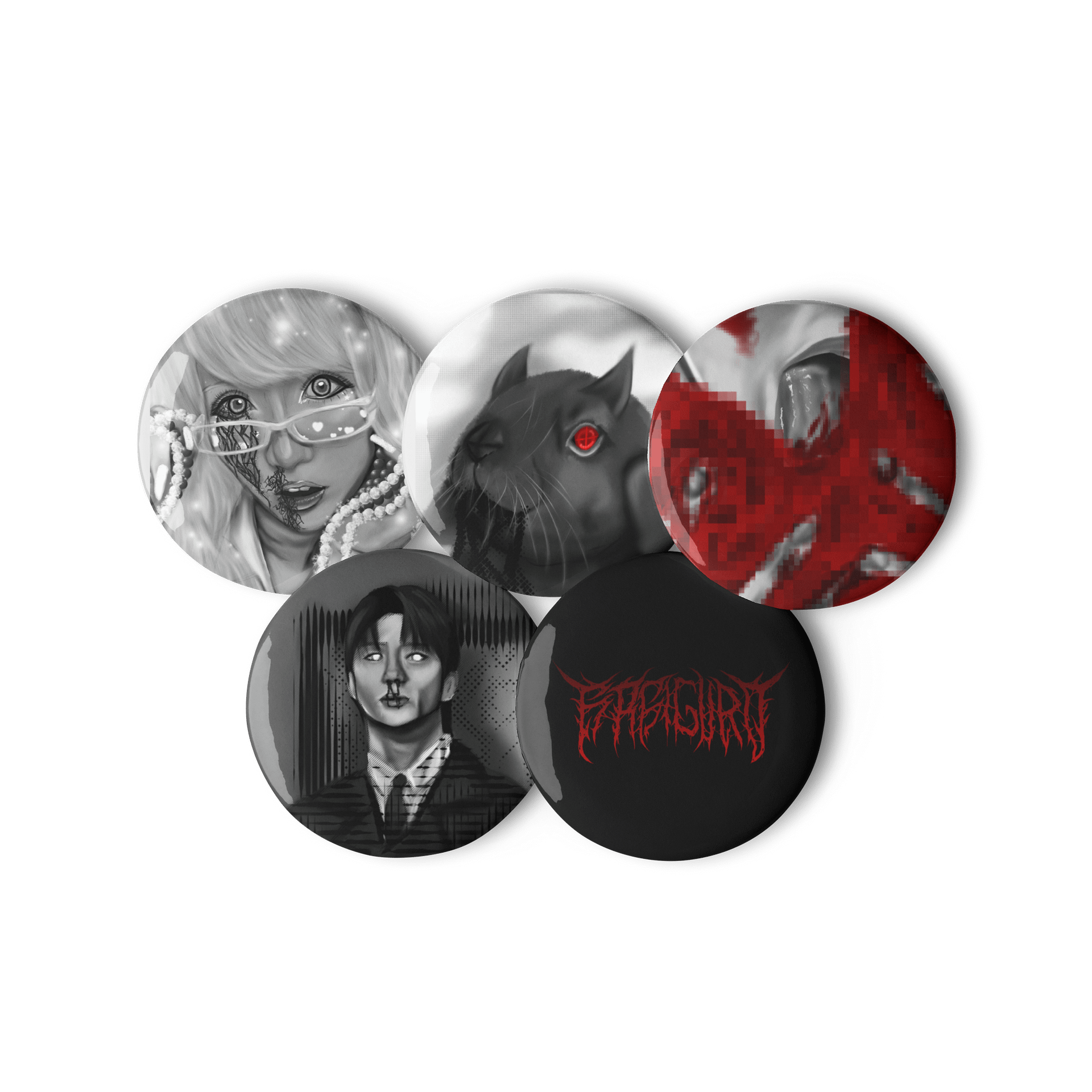 Pin Badge Bundle - HAUNTED 1.25″ (31.25 mm) product image (2)