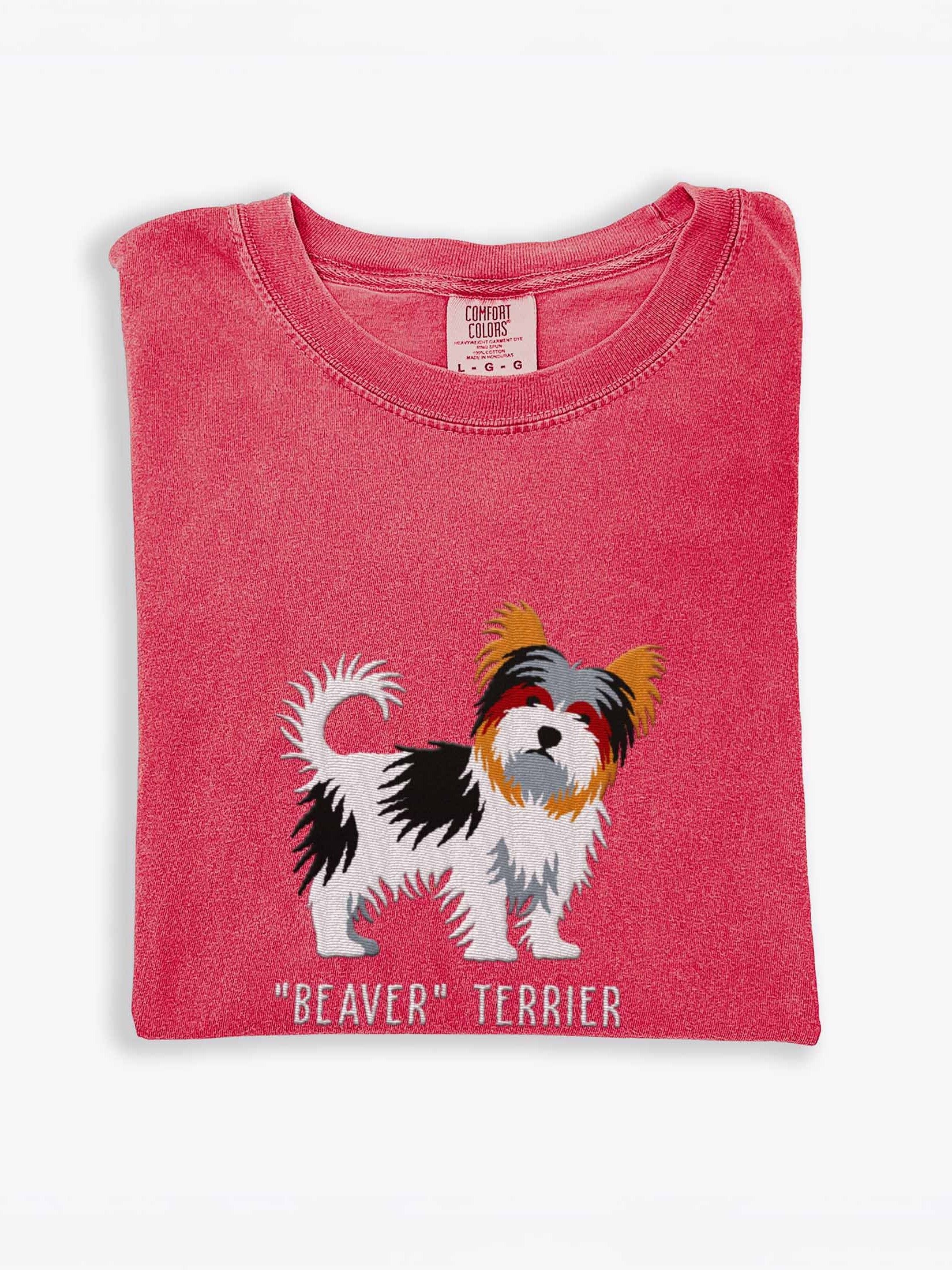 Beaver Terrier T-Shirt(Embroidered) of a Biewer Terrier product image (1)