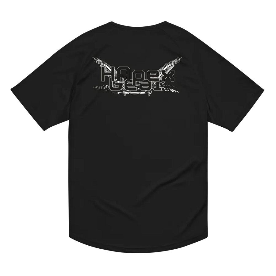 Unisex Sports Jersey - Black HApex Gear White Logo product image (3)