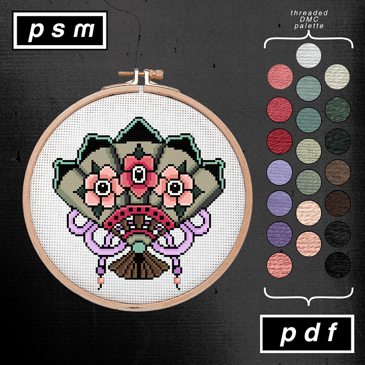 Floral Sensu Ornamental Fan Pattern product image (1)