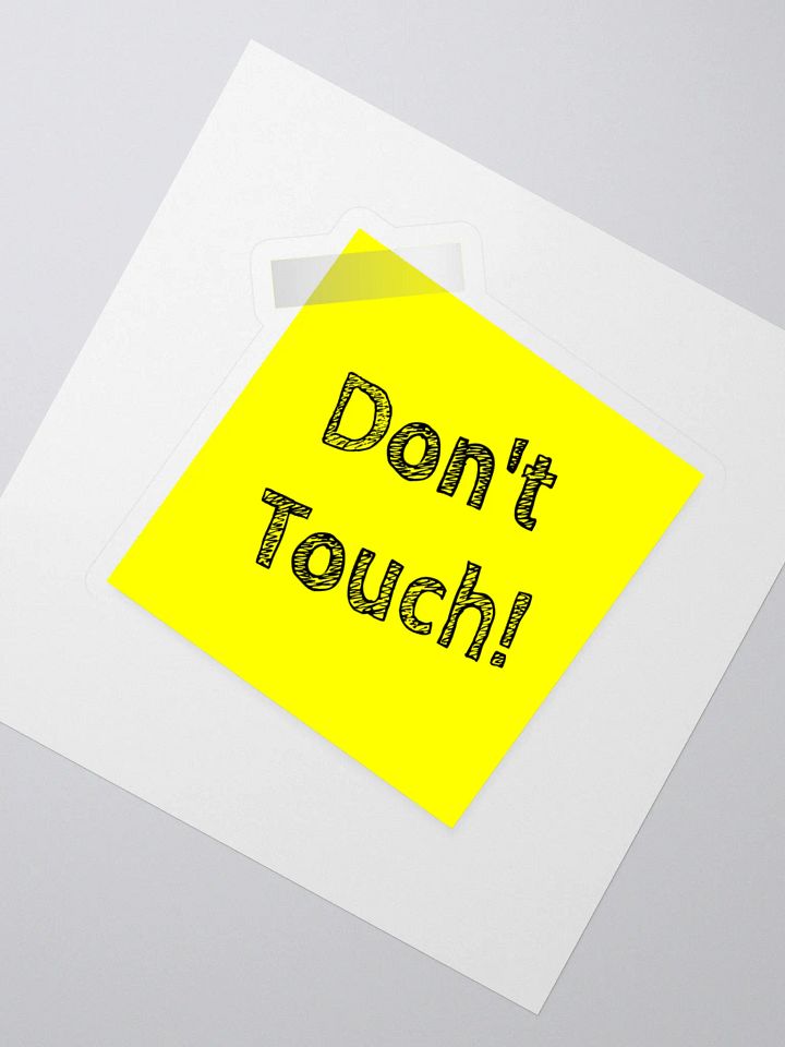 Don't Touch Edition Vinyl Sticker product image (2)