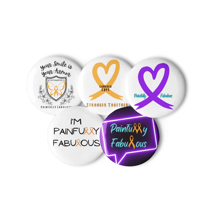 OFFICIAL Painfully Fabulous Pins (Set of 5) product image (2)