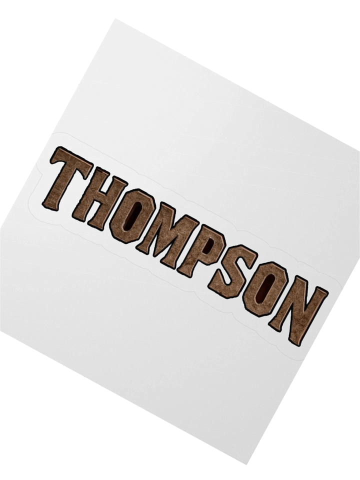 Vintage Textured THOMPSON Stickers product image (4)