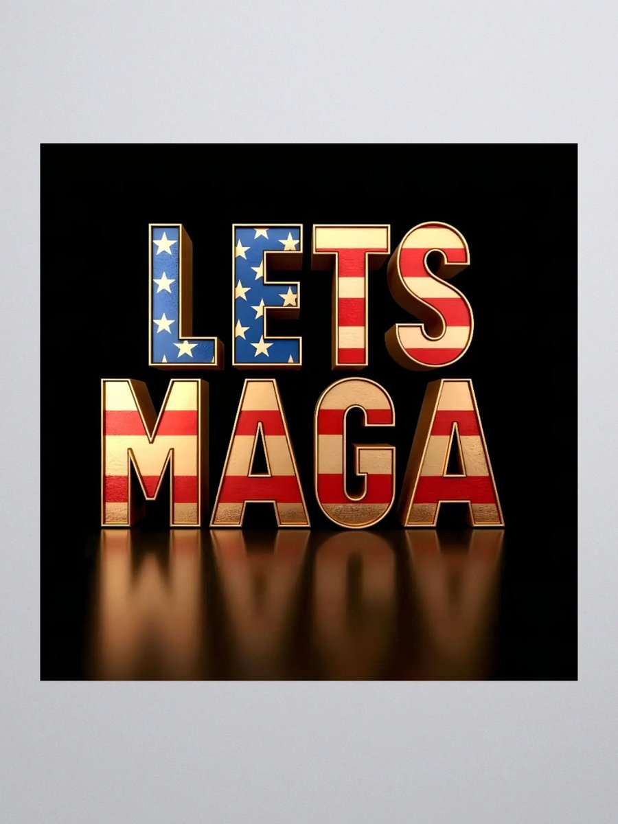 Patriotic LETS MAGA Vinyl Stickers product image (2)