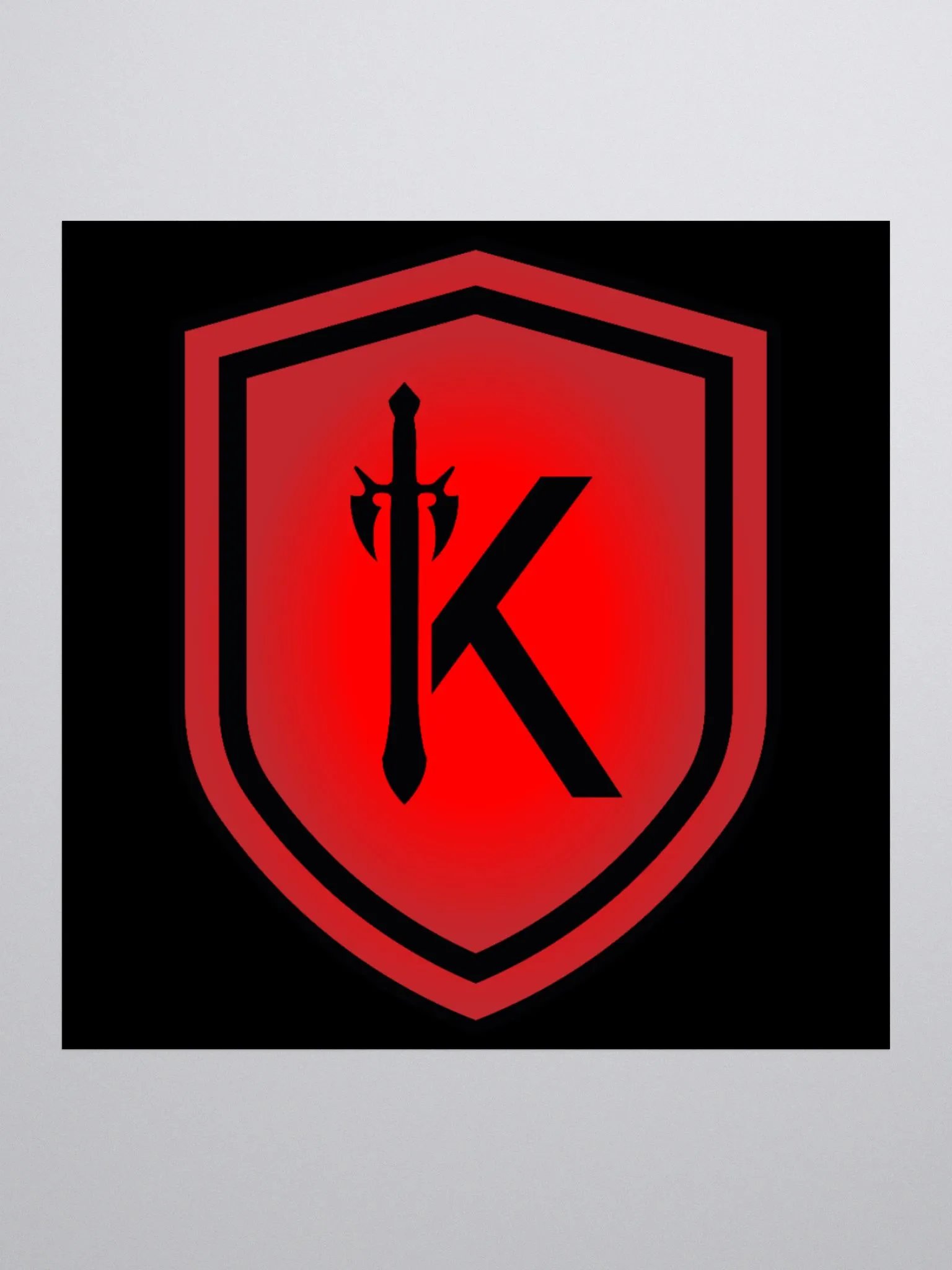 Killadrix Shield Logo - Sticker (Black) product image (1)