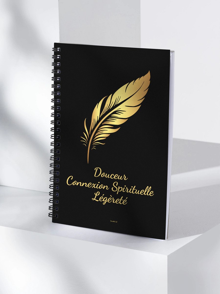 Carnet Symbole Doré - Plume - NoteBook Cadeau Symbolique product image (4)