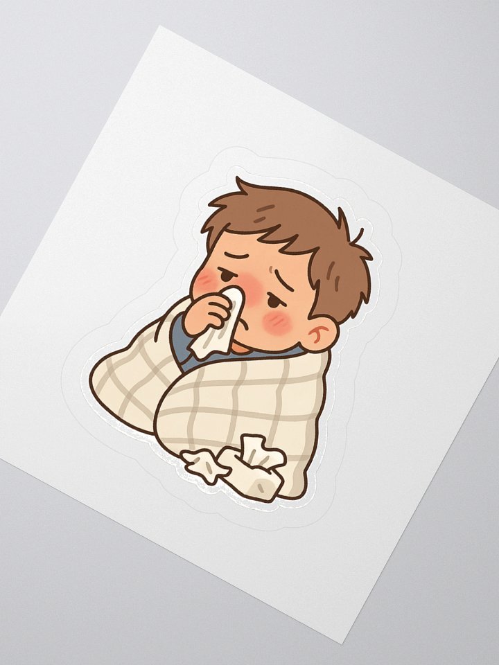 Sniffles & Blankets – Sick Boy Sticker product image (6)