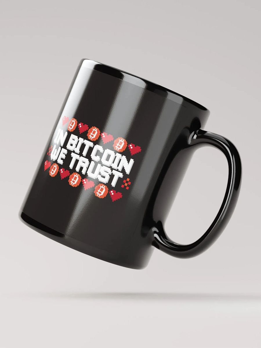 Pixelated Bitcoin Love Mug product image (3)
