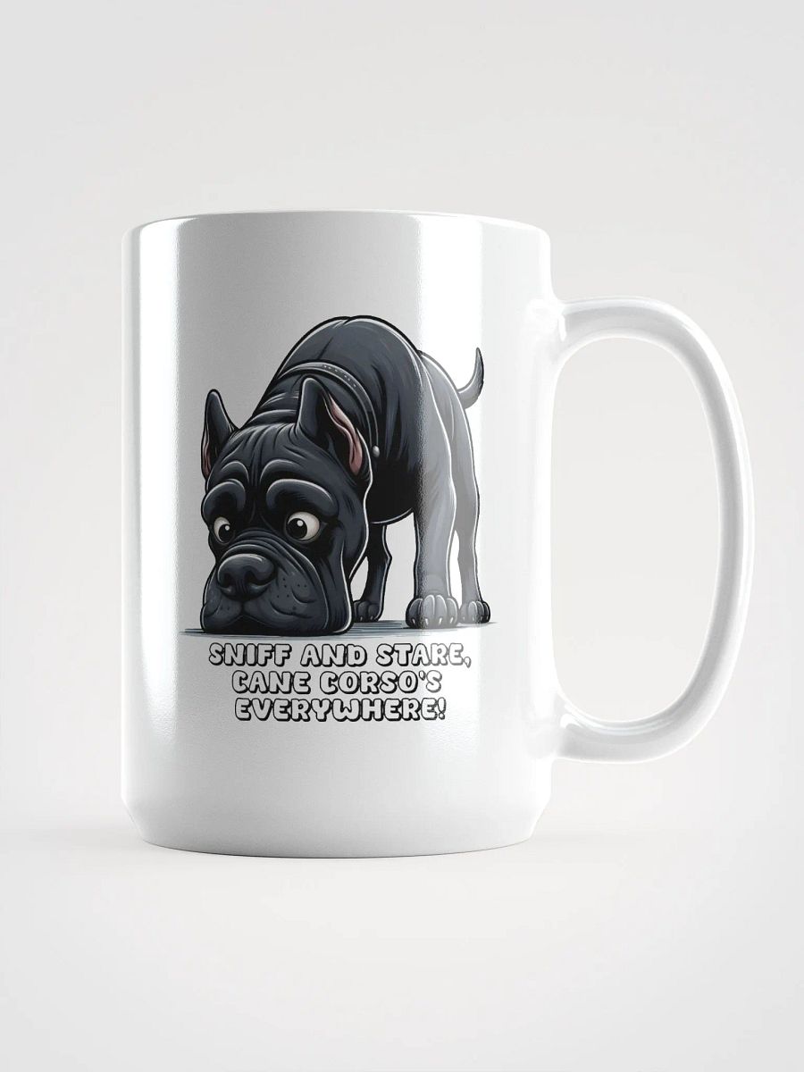 Sniff and Stare Cane Corso Mug – a unique and stylish coffee mug that every Cane Corso lover will adore! product image (1)