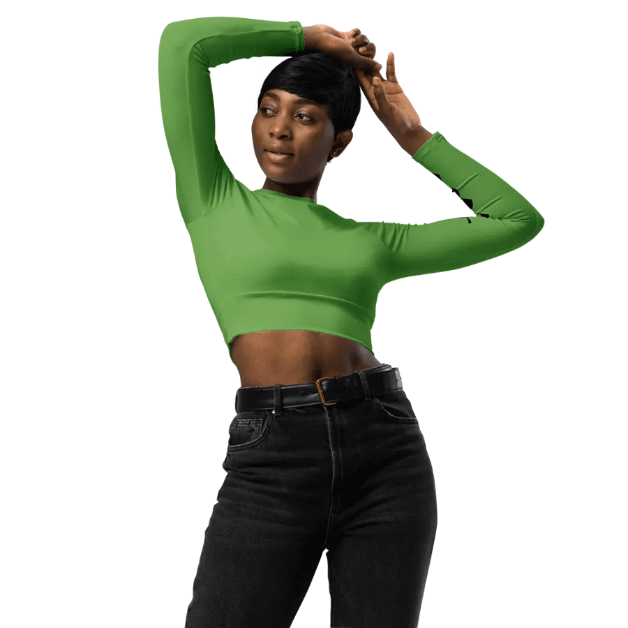 Taurus All-Over Print Long Sleeve Crop Top product image (3)