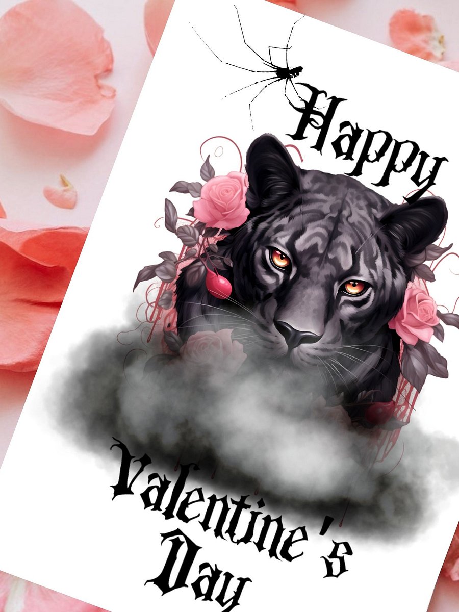 Printable Black Panther Valentine's Card product image (6)